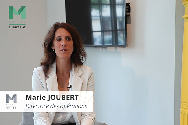 Marie Joubert, directrice des opérations, présente Monod Entreprise